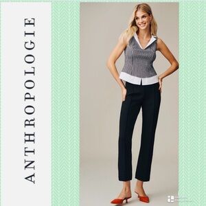 Anthropologie Black Pull-On Maeve Kick Flare Pants NWT